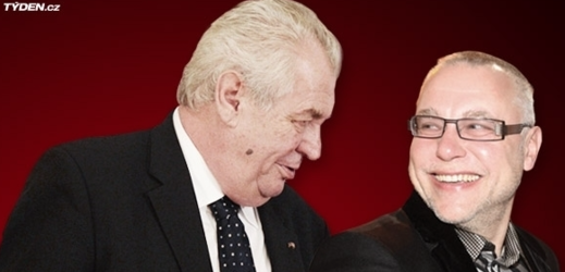 Prezident Miloš Zeman a Zdeněk Bakala.